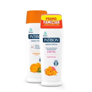 Jabon Intimo Intibon Calendula Mujer X 210 Gr + Intibon Calendula Nina X 210 Gr Promo Familiar