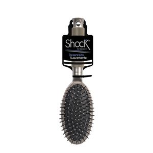 Cepillo Shock Plastico Ovalado Mango Gris X 1 Und