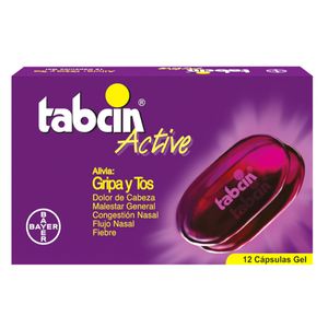 Tabcin Active Acetaminofen/fenilefrina/clorfeniramina/dextrometorfano X 12 Cap