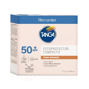 Fotoprotector Compacto Tanga Spf 50+ Tono Bronce X 11 Gr