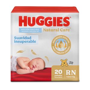 Panal Huggies Natural Care Talla Rn/0 X 20 Und