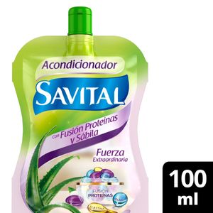 Acondicionador Savital Fusion Proteinas Y Sabila Doypack X 100 Ml