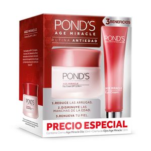Crema Ponds Age Miracle Dia X 50 Ml + Crema Ponds Age Miracle Eye Cream X 15 Ml P.esp