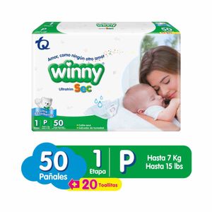 Panal Winny Ultratrim Sec Talla 1 X 50 Und Gratis Toallas Humedas