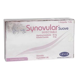Synovular Suave Algestonaestradiol 906 Mg Inyectable X 1 Amp