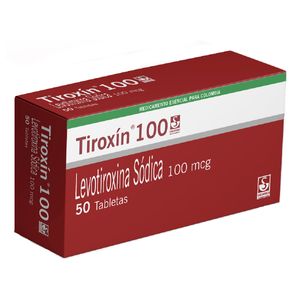Tiroxin Levotiroxina 100 Mcg X 50 Tabl