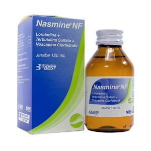 Nasmine Nf Loratadina/terbutalina/noscapina 100/30/50 Mg Jarabe X 120 Ml