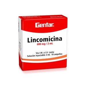 Lincomicina 600 Mg X 10 Amp