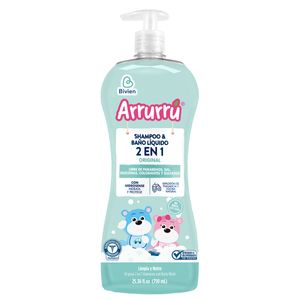Shampoo Y Bano Liquido Arrurru 2 En 1 Original X 750 Ml