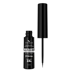 Delineador De Ojos Vogue Liquido Resist A Prueba De Drama X 4 Ml