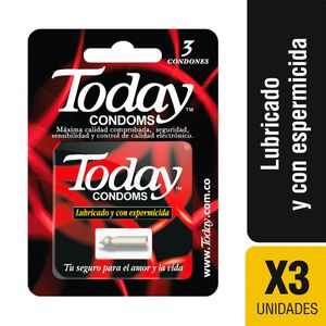 Condones Today Espermicida Blister X 3 Und