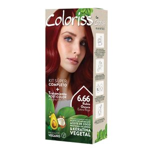 Tinte Coloriss Kit 6.66 Rubio Oscuro Extra Rojo