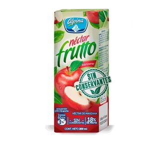 Jugo Nectar Frutto Manzana Caja X 200 Ml