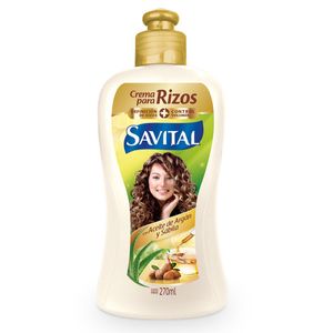 Crema Peinar Savital Rizos Con Aceite De Argan X 270 Ml