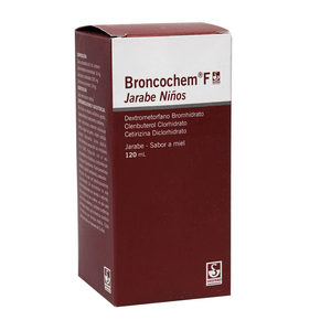 Broncochem Nf Dextrometorfano/clenbuterol/cetirizina Jarabe Pediatrico X 120 Ml