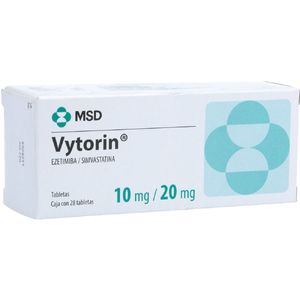 Vytorin Ezetimiba/simvastatina 10/20 Mg X 28 Tabl