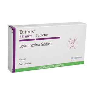 Eutirox Levotiroxina 88 Mcg X 50 Tabl