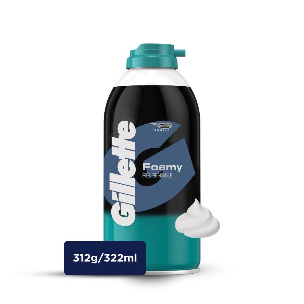Comprar Espuma de Rasurar Gillette Foamy Sensitive para Piel Sensible -179  ml