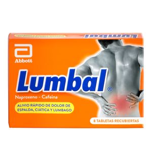 Lumbal Naproxeno/cafeina 220/50 Mg X 8 Tabl