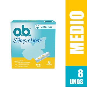 Tampon O.b Medio X 8 Und