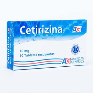 Cetirizina 10 Mg X 10 Tabl