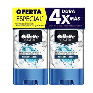 Desodorante Gillette Gel Antibacterial X 113 Gr X 2 P.esp