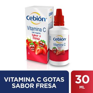 Cebion Vitamina C 100 Mg Gotas Fresa X 30 Ml