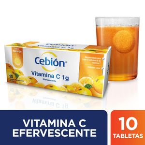 Cebion Vitamina C 1 G Efervescente Naranja X 10 Tabl