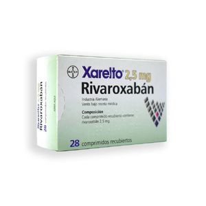 Xarelto Rivaroxaban 2.5 Mg X 28 Comp