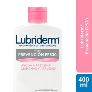 Crema Lubriderm Prevencion Fps 30 X 400 Ml