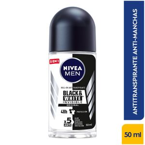 Desodorante Nivea Rollon Men Black Y White X 50 Ml