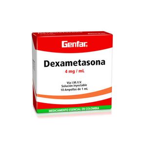 Dexametasona 4 Mg X 10 Amp