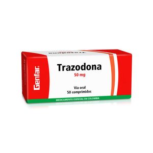 Trazodona 50 Mg X 50 Tabl