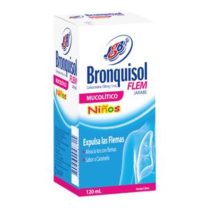 Bronquisol Flem Ninos Carbocisteina 100 Mg/5 Ml X 120 Ml