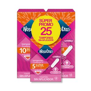 Tampon Nosotras Super X 25 Und Super Oferta
