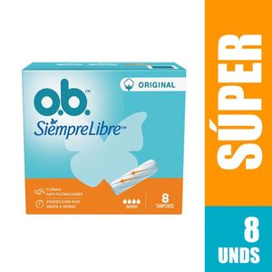 Tampon O.b Super X 8 Und