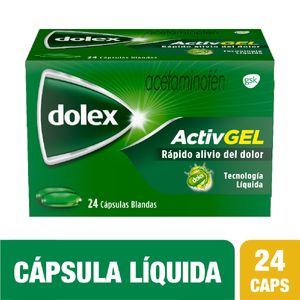 Dolex Activgel Acetaminofen 500 Mg Frasco X 24 Caps