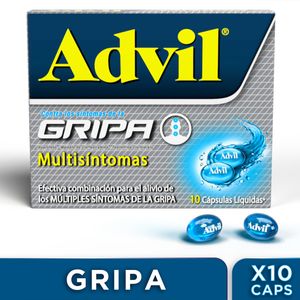 Advil Gripa Ibuprofeno/clorfeniramina/fenilefrina 200/1/10 Mg X 10 Cap