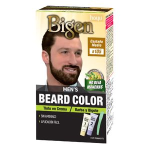 Tinte Bigen Mens Barba Y Bigote Kit Castano Medio