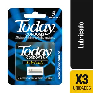 Condones Today Lubricado Blister X 3 Und