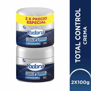 Desodorante Yodora Crema Men Total Control X 100 Gr 2 Precio Especial