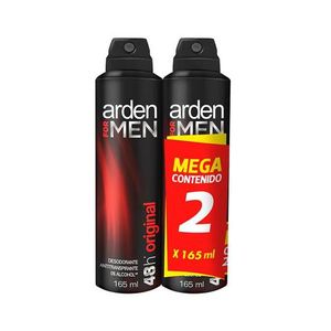 Desodorante Arden For Men Aerosol Original X 165 Ml X 2 P.esp