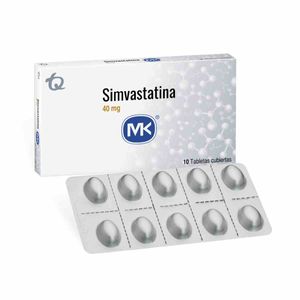 Simvastatina 40 Mg X 10 Tabl