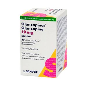 Olanzapina 10 Mg Caja X 20 Tabl