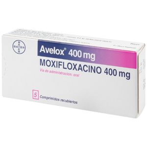 Avelox Moxifloxacino 400 Mg X 5 Tabl