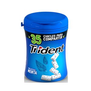 Chiclets Trident Menta Frasco X 45.5 Gr