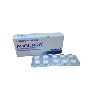 Adol Pro Acetaminofen/hidrocodona 325/5 Mg X 30 Tabl