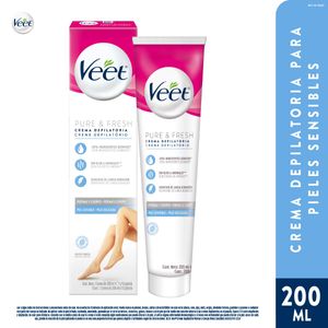 Veet Crema Depilatoria Piernas Y Cuerpo Piel Sensible X 200 Ml