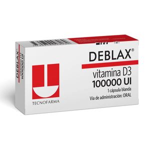 Deblax Vitamina D3 100000 Ui X 1 Tableta