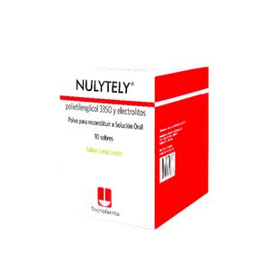 Nulytely Lima-limon Polietilenglicol/bicarbonato Sodio/cloruro Potasio X 10 Sobres